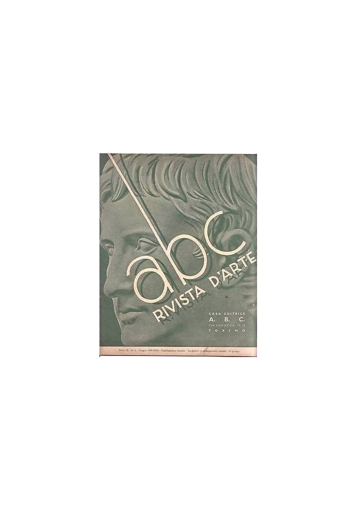 ABC Rivista d'arte anno IX numero 6 giugno 1940