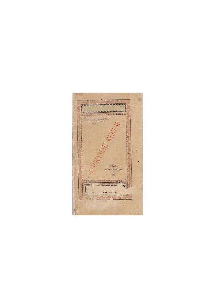 LACRYMAE RERUM Carolina Bregante (Elettra) 1890 storia locale Monopoli RARISSIMO