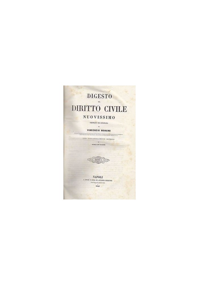 PRONTUARIO DEL DIGESTO ITALIANO A TUTTO MARZO 1896 UTET Editore
