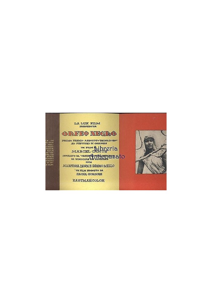 ORFEO NEGRO BELLISSIMA BROCHURE PUBBLICITARIA 1959 MONTECATINI TERME INVITO
