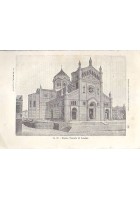 LONIGO NUOVO TEMPIO incisione originale 1902 stampa veduta quadretto