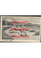 SANREMO Spiaggia cartolina originale viaggiata 1950 (ma del 1942) Scrocchi San remo