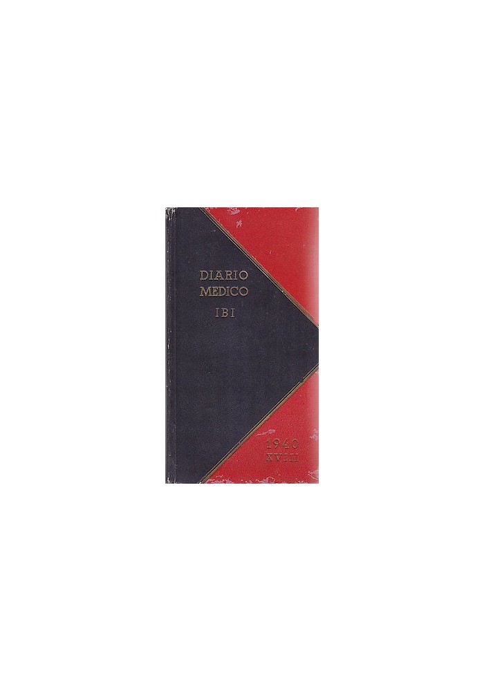 DIARIO MEDICO IBI 1940 omaggio dell’istituto biochimico italiano
