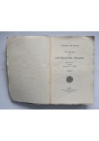 STORIA DELLA LETTERATURA ITALIANA di Francesco De Sanctis volume I 1925 Laterza