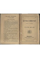 BATTAGLIE DOMESTICHE di Filippo Melisa 1875 Barbini libro TEATRO RARO!