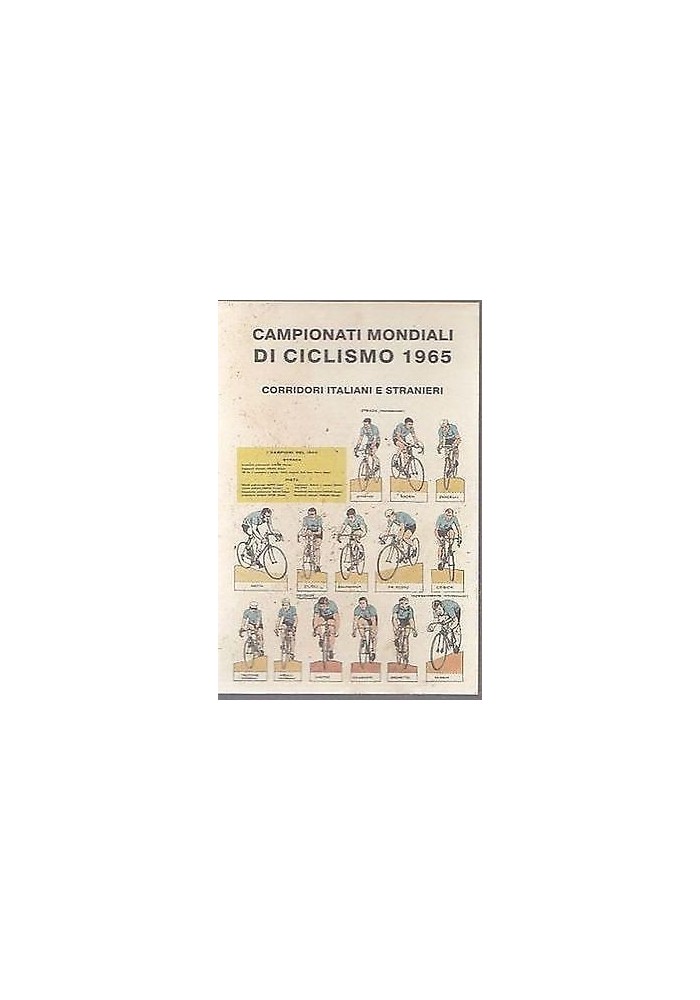 CAMPIONATI MONDIALI DI CICLISMO 1965 CORRIDORI ITALIANI E STRANIERI Cartolina vintage