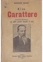 UN CARATTERE FORTUNIO MISALENTO e altri inediti di Giovanni Bovio 1916 Villani Libro Trani