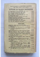 LA GRANDE FEERIE di Maurice Maeterlinck 1929 Bibliotheque Charpentier Libro