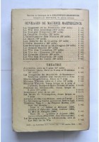 LA GRANDE LOI di Maurice Maeterlinck 1933 Bibliotheque Charpentier Libro