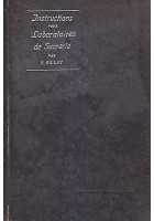 INSTRUCTIONS POUR LABORATOIRES DE SUCRERIE di R. Gillet - Van Buggenhoudd 1921