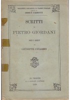 SCRITTI DI PIETRO GIORDANI scelti e annotati da Giuseppe Chiarini 1890 Sansoni