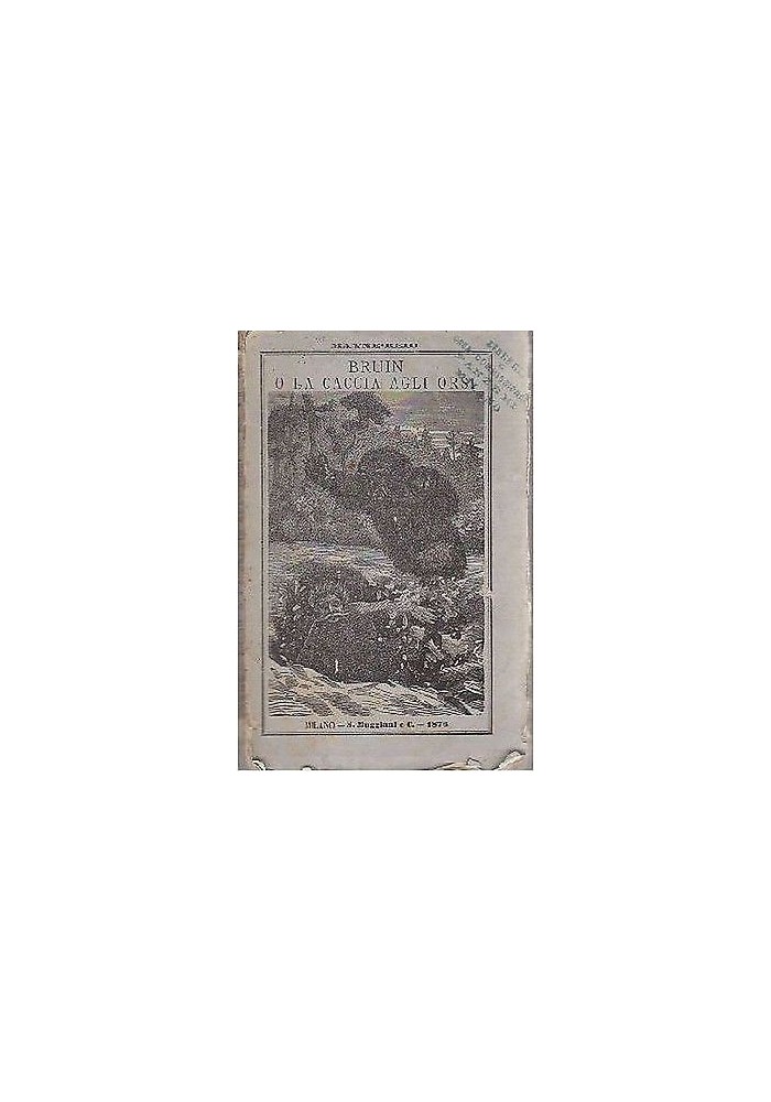 BRUIN O LA CACCIA AGLI ORSI VOL I di Mayne Reid 1876 Serafino Muggiani editore