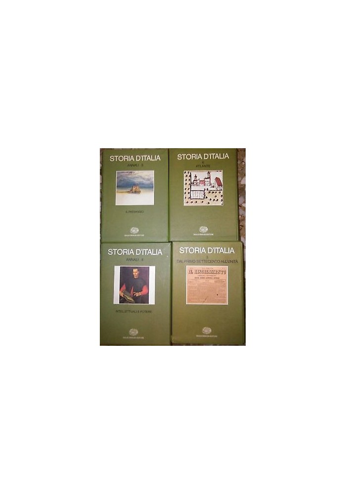 STORIA D'ITALIA 10 volumi completa + ANNALI primi 9 EINAUDI 1972 - 1986 Libro