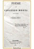 POESIE di Vincenzo Monti con note 1837 Tipografi Spampinato libro antico Palermo