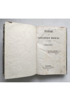 POESIE di Vincenzo Monti con note 1837 Tipografi Spampinato libro antico Palermo