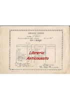 LUCERA - PAGELLA SEMINARIO LUCERINO DELL'ANNO 1908 originale diploma liceo