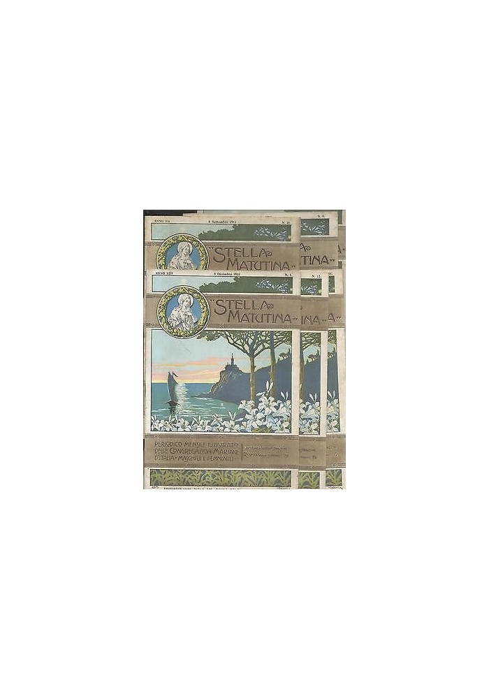 STELLA MATUTINA periodico congregazioni mariane 1911 anno completo 12 numeri