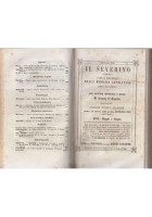 IL SEVERINO O DELLA MEDICINA NAPOLETANA di Manfrè 1859 annata completa libro