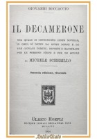 IL DECAMERONE di Giovanni Boccaccio 1924 Hoepli libro le dieci giornate del