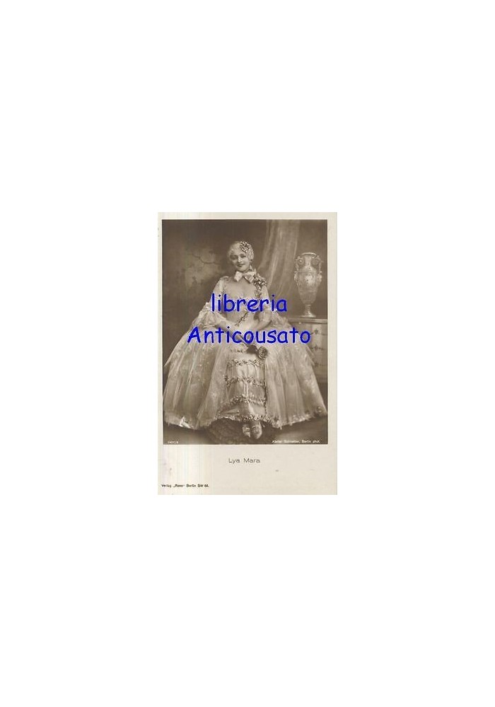 LYA MARA CARTOLINA ORIGINALE ATTRICE anni '30 in costume formato piccolo