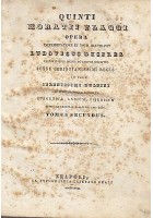QUINTI HORATII FLACCI OPERA di Ludovico Desprez 2 volumi completo 1840 Orazio libro antico
