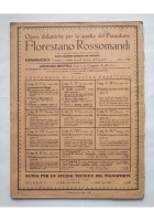 ANTOLOGIA DIDATTICA PER LO STUDIO DEL PIANOFORTE di Florestano Rossomandi 1923