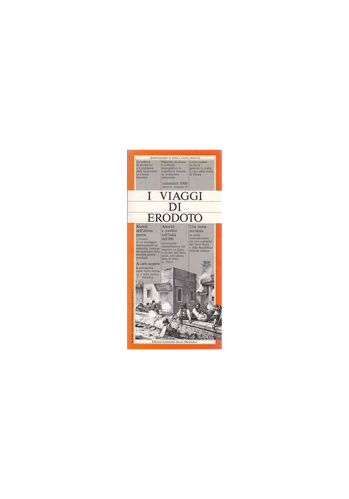 I VIAGGI DI ERODOTO settembre 1990 edizioni scolastiche Bruno Mondadori