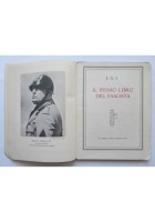 PNF IL PRIMO LIBRO DEL FASCISTA 1939 Officine Grafiche Mondadori razzismo
