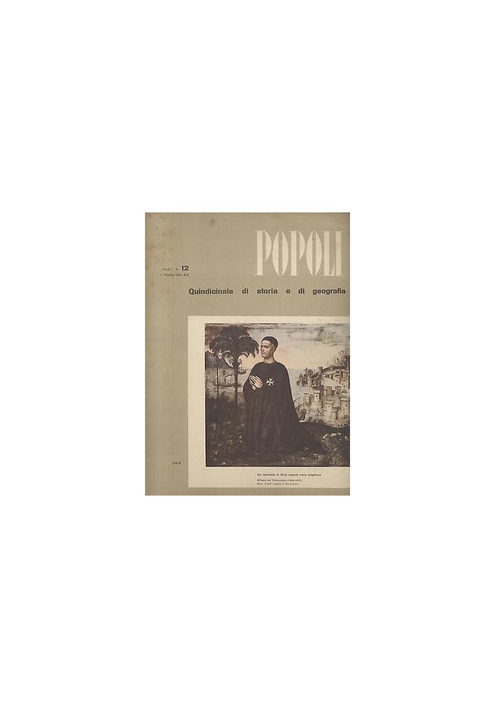 POPOLI, Quindicinale di storia e di geografia ANNO 1 - numero 12 ottobre 1941