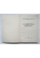LA DIDATTICA MUSICALE di Vera D'Agostino Schnirlin e altri 1982 La Scala Libro