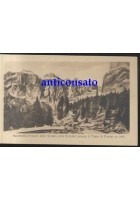 CARTOLINA AUTOMOBILE POSTALE STRADA DOLOMITI PASSO DI PORTO vintage postcard