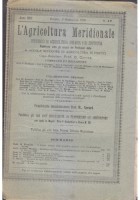 L'AGRICOLTURA MERIDIONALE 15 numeri 1890 periodico agricoltura pratica Portici