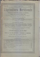 L'AGRICOLTURA MERIDIONALE 15 numeri 1890 periodico agricoltura pratica Portici