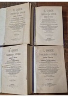 IL CODICE DI PROCEDURA CIVILE DEL REGNO D'ITALIA Gargiulo 4 volumi 1876 81 libro