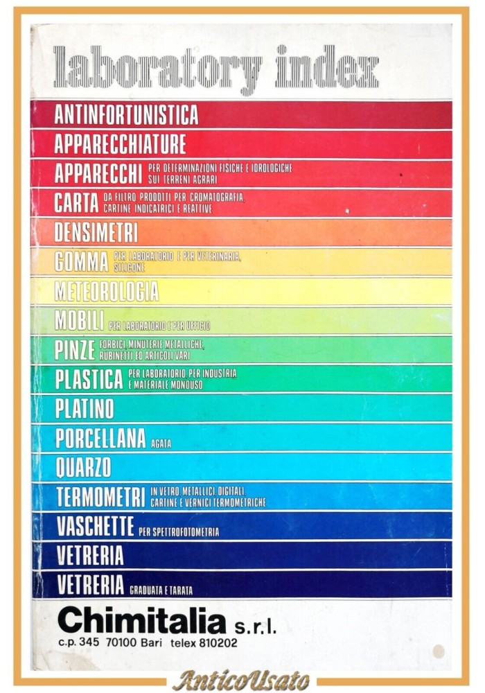 LABORATORY INDEX Chimitalia catalogo di apparecchiature chimica industria
