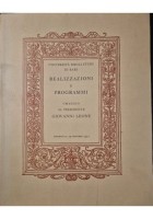 REALIZZAZIONI E PROGRAMMI 1973 omaggio presidente Leone Università Bari Libro