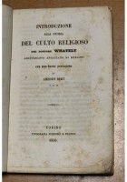 INTRODUZIONE ALLA STORIA DEL CULTO RELIGIOSO di Whately 1850 Ferrero Libro