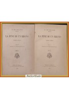 LA FINE DI UN REGNO NAPOLI E SICILIA 2 volumi De Cesare 1900 Lapi Libro I ediz