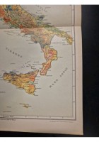 CARTA GEOLOGICA D'ITALIA 1900 Mappa Originale Antica geografica a colori cartina