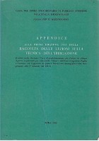 APPENDICE ALLA I EDIZIONE 1963 RACCOLTA LEZIONI SULLA TECNICA DELL IRRIGAZIONE