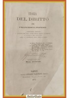 STORIA DEL DIRITTO di Francesco Pepere 1871 Marghieri Libro antico legge