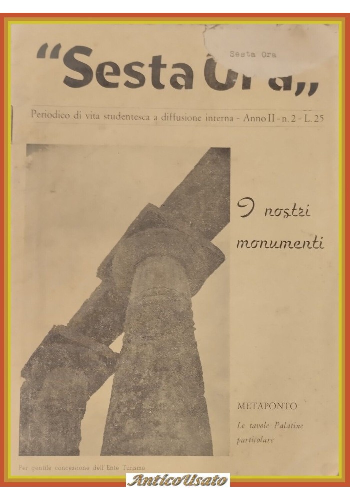 LA SESTA ORA PERIODICO DI VITA STUDENTESCA A DIFFUSIONE INTERNA Matera scuola