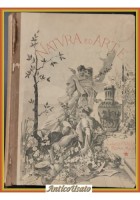 NATURA ED ARTE rivista 1906 - 1907 Vallardi Libro 12 fascicoli rilegati complet