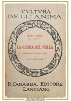 LA GLORIA DEL NULLA di Jaen Lahor Libro Editore Carabba filosofia