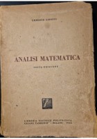 ANALISI MATEMATICA di Umberto Cisotti 1945 VI edizione Editrice Politecnica Libro