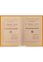 SAN TOMMASO D'AQUINO ALLA LUCE DELLA CRITICA MODERNA di Bartolomei 2 Volum 1939