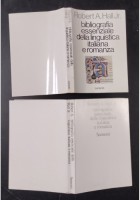 BIBLIOGRAFIA ESSENZIALE DELLA LINGUISTICA ITALIANA E ROMANZA di Hall 1973 Libro