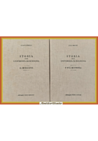 STORIA DELLA UNIVERSITÀ DI BOLOGNA 2 volumi di Sorbelli Simeoni 1940 Forni Libro