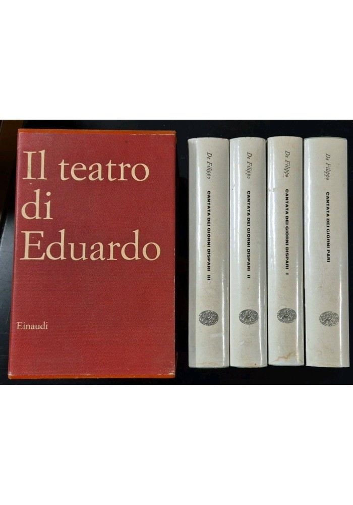 CANTATA DEI GIORNI DISPARI PARI di Eduardo De Filippo 1959 Einaudi Libro Cofanetto