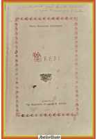 VERSI del Professor Giovanni Cristiani 1886 Cosenza Migliaccio Libro antico